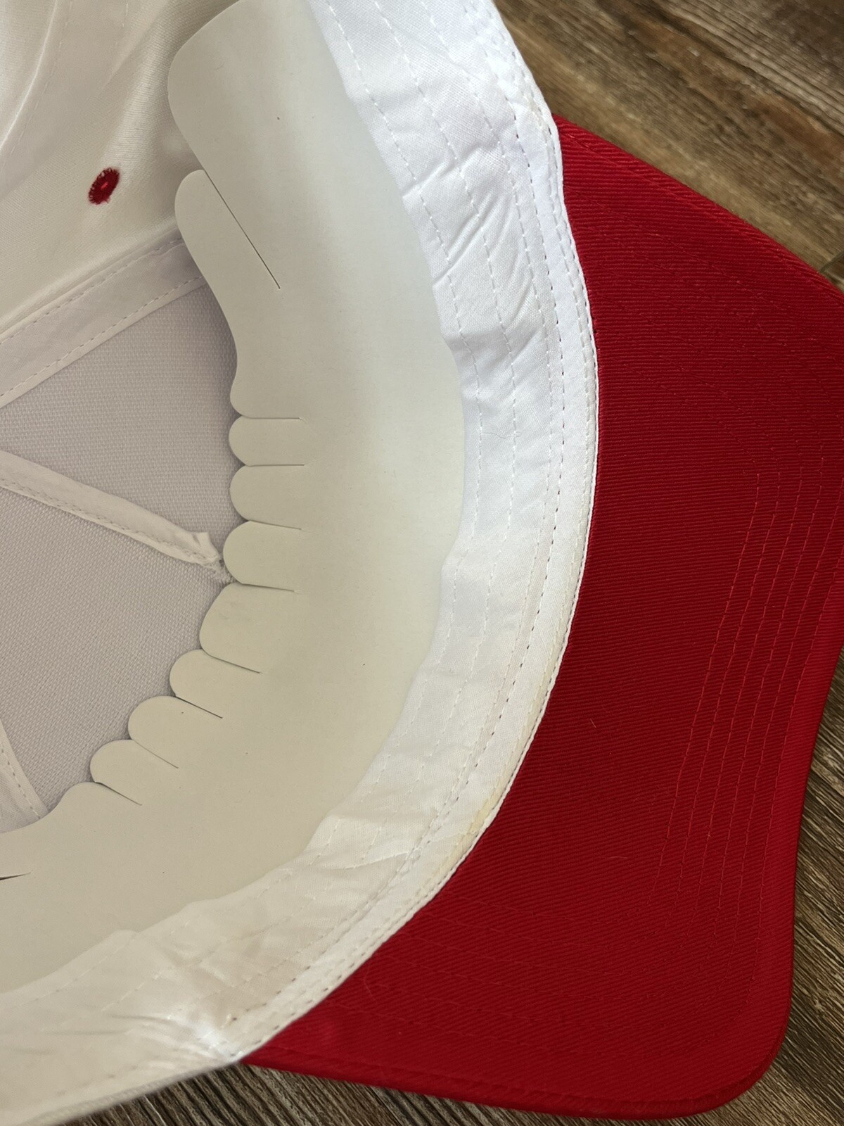 Billy Hill red patch hat lightly worn Whitetrasht… - image 5