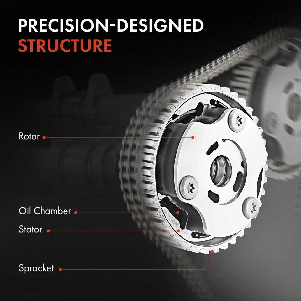 Ajustador de árbol de levas de admisión y escape 2 piezas engranajes VVT para Mercedes-Benz C63 E63 AMG Foto 4 de 4