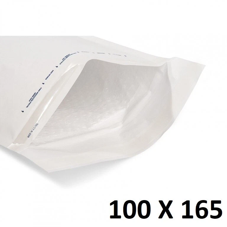 20X Enveloppe Bulles Matelassées Blanches 100x165mm 10x16,5cm A/1 Bijoux - Photo 1/1