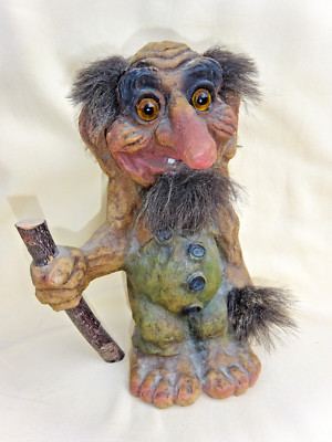 Vintage Nyform Norwegian Troll Doll #111 9" tall VGUC Norway | eBay