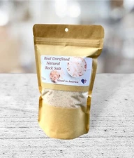 Real Unrefined Mineral Ancient Sea Salt~Pink~Mined In USA~Fine~Canning~1.lb 4.oz