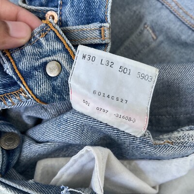 Vintage 90s USA LEVI'S 501 Denim Jeans w30 l32 (Fit 30x32) Nice