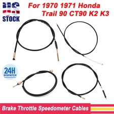 Rear & Front Brake Throttle Speedometer Cable Kit For Honda CT90 K2 K3 1970-1971