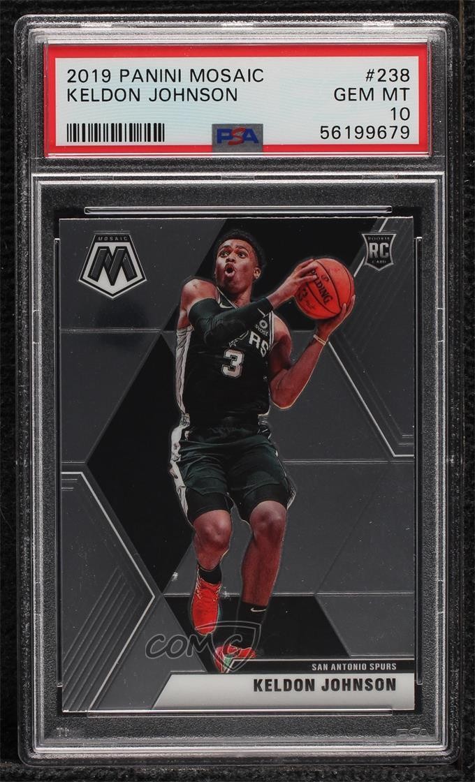 2019-20 Panini Mosaic Rookies Keldon Johnson #238 PSA 10 GEM MT 0d8r
