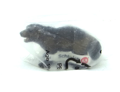 Schleich 14646 Vielfraß  Figur Tierfigur ca. 8 cm mit Fähnchen Rarität NEU/OVP