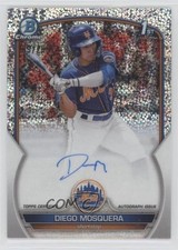 2023 Bowman Chrome Prospect Speckle Refractor /299 Diego Mosquera Auto 16rl