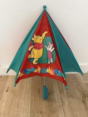Disney Winnie Puuh & Ferkel Kinder Regenschirm rot grün Kinder Regenschirm
