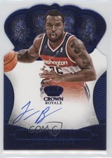 2013-14 Panini Preferred Crown Royale Blue 24/49 Trevor Booker #167 Auto 2r7
