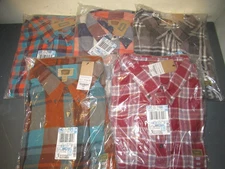 Lot Of 5 NEW The Foundry Supply Shirt Mens 4XLT Flannel Long Sleeve NWT
