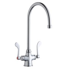 Elkay LK500GN08T4 Single Hole with Concealed Deck Faucet with 8" Gooseneck Spout