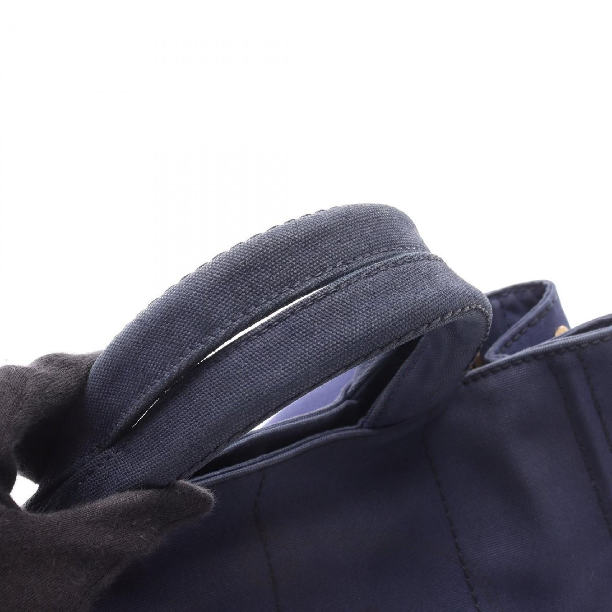 PRADA CANAPA Canvas Tote Bag Used Ladies from japan thumbnail 7