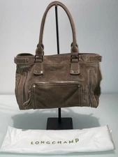 AUTHENTIC RARE VINTAGE LONGCHAMP RODEO LUXE SHOPPER/SHOULDER BAG TAUPE EXCELLENT