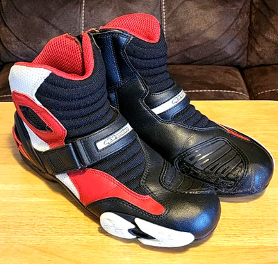 Men's Alpinestars SMX-1 R V2 Vented Racing Motorcycle Boots,  Size 9.5