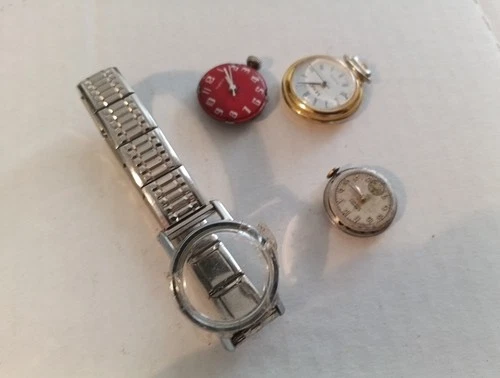 3 Vintage Mens Watch Lot for Parts or Repair- Monet, Croton And Timex