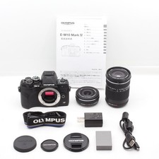 Olympus OM-D E-M10 Mark IV EZ Double Zoom Kit Black Used Tested From Japan
