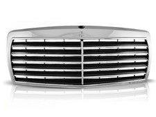 Sportgrill Frontgrill Metallrahmen f&uuml;r Mercedes W201 190 12.1982-05.1993 schwarz