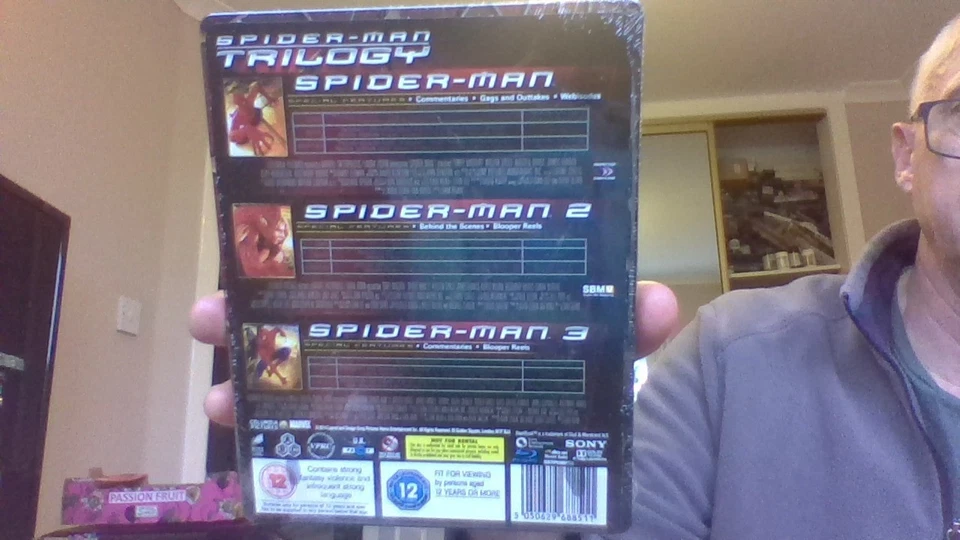 SPIDER-MAN TRILOGY -  UK BLURAY STEELBOOK  -  NEW  /  SEALED   - Image 2 of 4