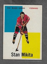 THIS IS A 1960-61 TOPPS ROOKIE STAN MIKITA  CARD