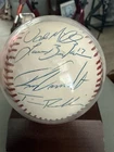 Autographed Houston Astros MLB Baseball Four Players Lance Bergman And Others