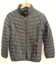 Polo Ralph Lauren Boys Logo Black Puffer Jacket Full Zip Youth M Size 10-12