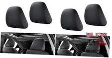 2 PCS Car Seat Headrest Cover, 9" x 10.6" 2 PCS 9" x 10.6" Pack of 2 Black