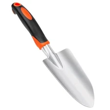 Garden Shovel Garden Hand Trowel, Heavy Duty Hand Shovel with Trowel-Orange