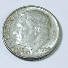 1964 D Roosevelt Dime 90% Silver 10C Circulated Coin #6033