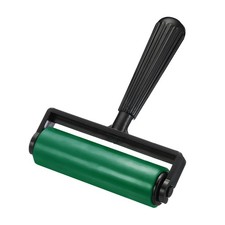 1Pcs Rubber Roller Brayer,Printmaking Ink Print Spreading Brush Tool(Green 4.5")