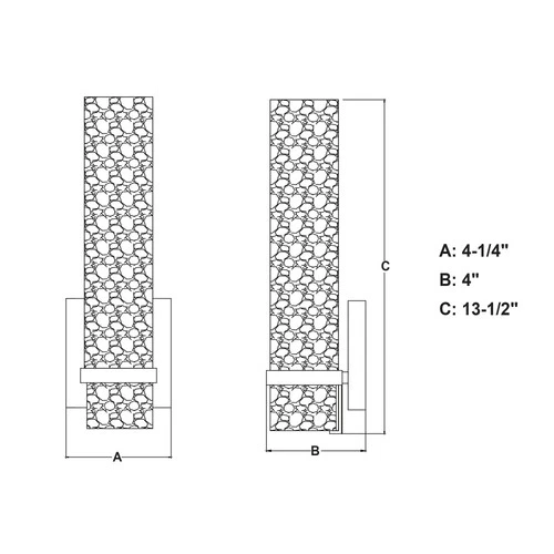 Vaxcel Lighting W0049 Vilo 14" Tall Bathroom Sconce - Bronze - Picture 4 of 12