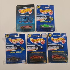 Vintage Hot Wheels Pontiac Fiero 2m4 Variation Lot Red Black Metal Flake...