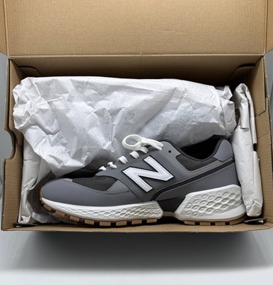 New Balance Men s Figs 574S Shoes Sneakers M 9  W 10.5  Grey White New Box