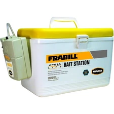 Frabill 14042 Portable Fishing Bait Container with Aerator - 8 Quart Capacity