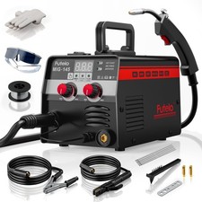 145A MIG Welder, 3 in 1 Flux Core/Lift TIG/Stick Welding Machine 110V IGBT Inver
