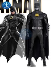 The Flash Batman Michael Keaton Jumpsuit Cloak Outfits Halloween Cosplay Costume