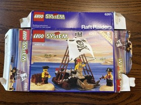 VTG LEGO Pirates Raft Raiders 6261 100% Complete w/Inst & Box ONE OWNER EUC!