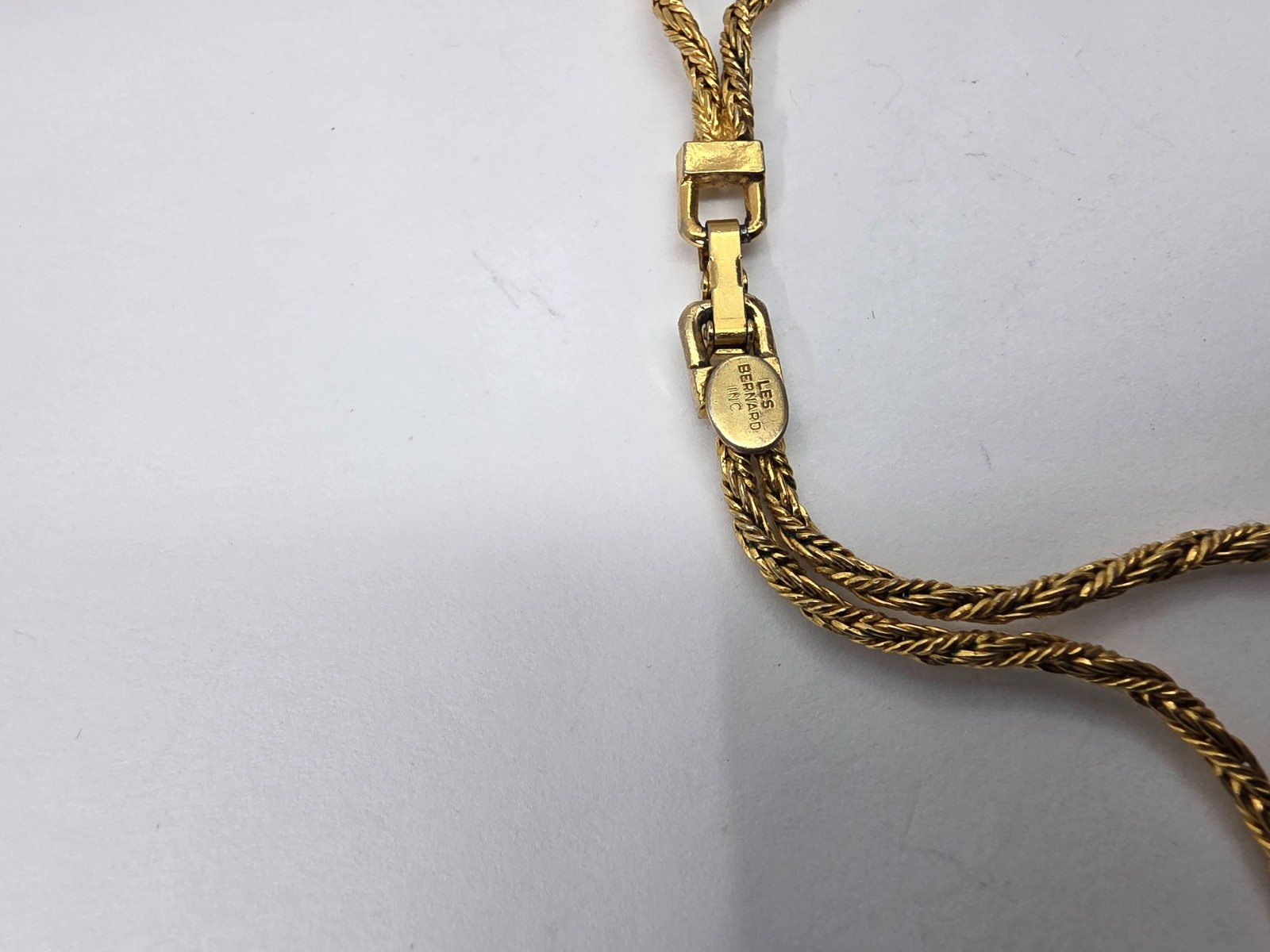 Signed Les Bernard Runway Statement Collar Gold P… - image 5