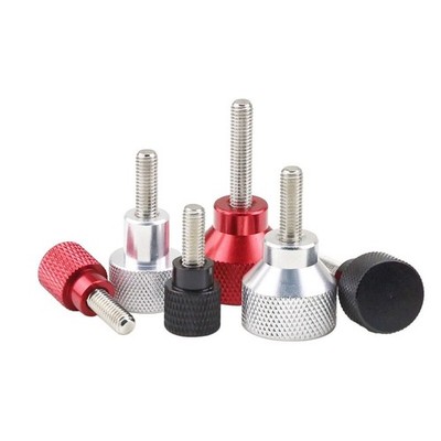 M8/M10 Aluminium Knurred Daumen Schraube Edelstahl Hand Griff Knopf Schraube