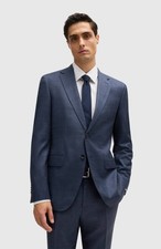 Hugo Boss H-Jeckson-2Pcs-224 Wool Suit Jacket Men  s Size 48 New Collection
