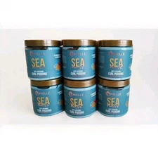 Mielle Sea Moss Anti-Shedding Curl Pudding Lot (6) 8oz. Infused w/Saw Palmetto 