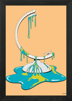 Gerahmtes Wandbild Poster Erderwärmung Leinwandbild Bild