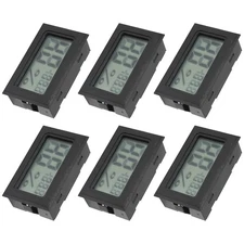 6Pack  Hygrometer Indoor Humidity Meter Hygrometer Digital Thermometers3539