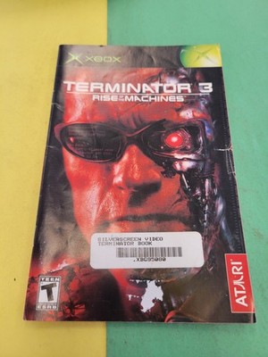 TERMINATOR 3 Rise of the Machines XBOX Original ATARI Game 2003 Instruction Book