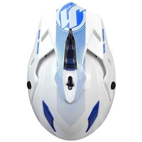 Adventure Dual Sport MX Removable Visor White Blue, photo 3 of 7