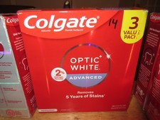 Colgate Optic White Advanced Hydrogen Peroxide Toothpaste 3 Tubes, 3.2 oz