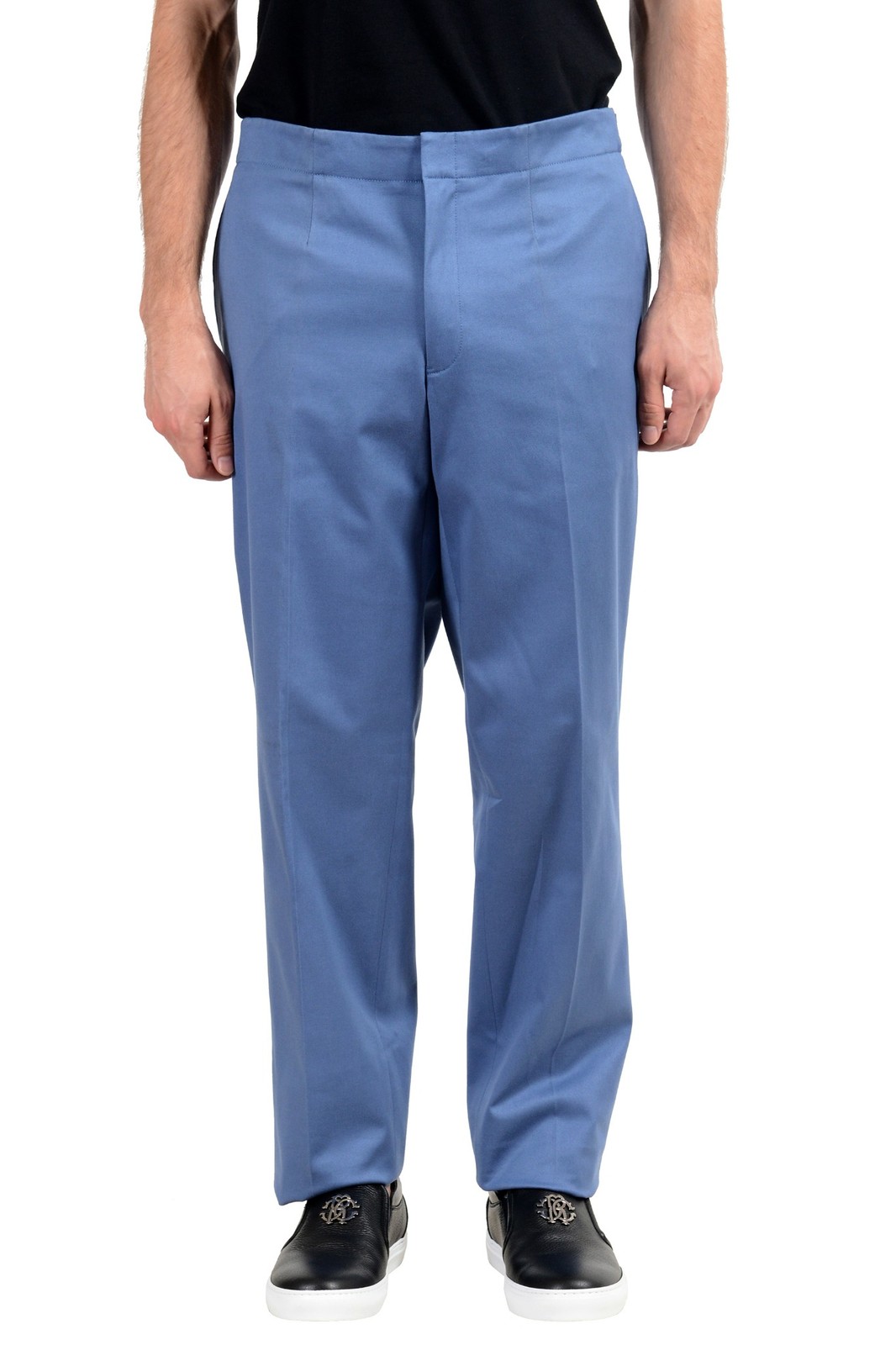 Мужские синие брюки-стрейч от Versace размер 40 на 56 48990₽