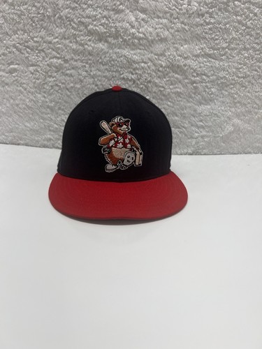 Vintage 90s MiLB New Era Asheville Tourists Fitted Hat Size 6 3/4 Autographed