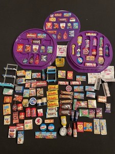 Zuru 5 Surprise Mini Brand Purple Collectors Case And 104 Mini Food Lot +extras