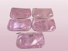 MALLY COSMETICS METALIC PINK BAG NWOB SET OF 5
