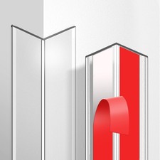 4 Pack Wall Corner Protector, Self Adhesive Corner Protectors for Walls, Easy...