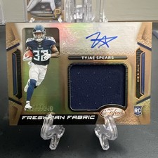 Tyjae Spears 2023 Panini Certified Freshman Fabric RC Auto Mirror Bronze /349